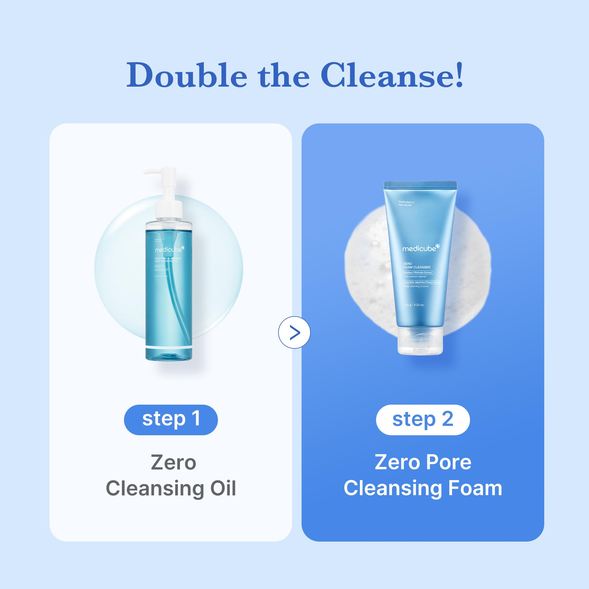medicube Facial Cleanser Zero Pore Capsule Cleansing Foam | Daily Gentle Cleanser for Skin Texture, Blackhead & Pore Care | AHA, BHA & PHA for Deep Cleansing | Korean Skincare, 4.23 oz