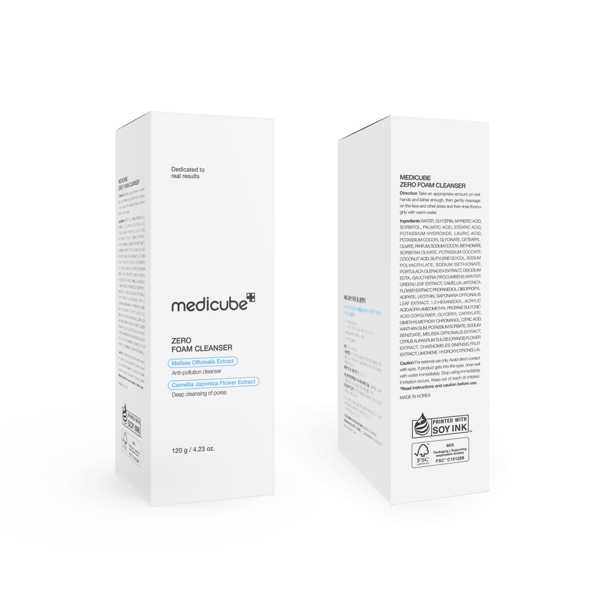 medicube Facial Cleanser Zero Pore Capsule Cleansing Foam | Daily Gentle Cleanser for Skin Texture, Blackhead & Pore Care | AHA, BHA & PHA for Deep Cleansing | Korean Skincare, 4.23 oz