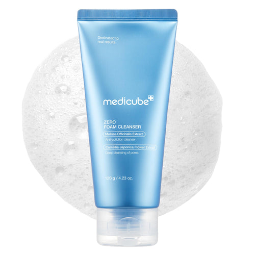 medicube Facial Cleanser Zero Pore Capsule Cleansing Foam | Daily Gentle Cleanser for Skin Texture, Blackhead & Pore Care | AHA, BHA & PHA for Deep Cleansing | Korean Skincare, 4.23 oz
