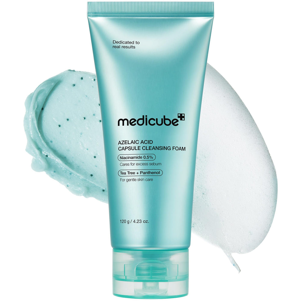 medicube Facial Cleanser Zero Pore Capsule Cleansing Foam | Daily Gentle Cleanser for Skin Texture, Blackhead & Pore Care | AHA, BHA & PHA for Deep Cleansing | Korean Skincare, 4.23 oz
