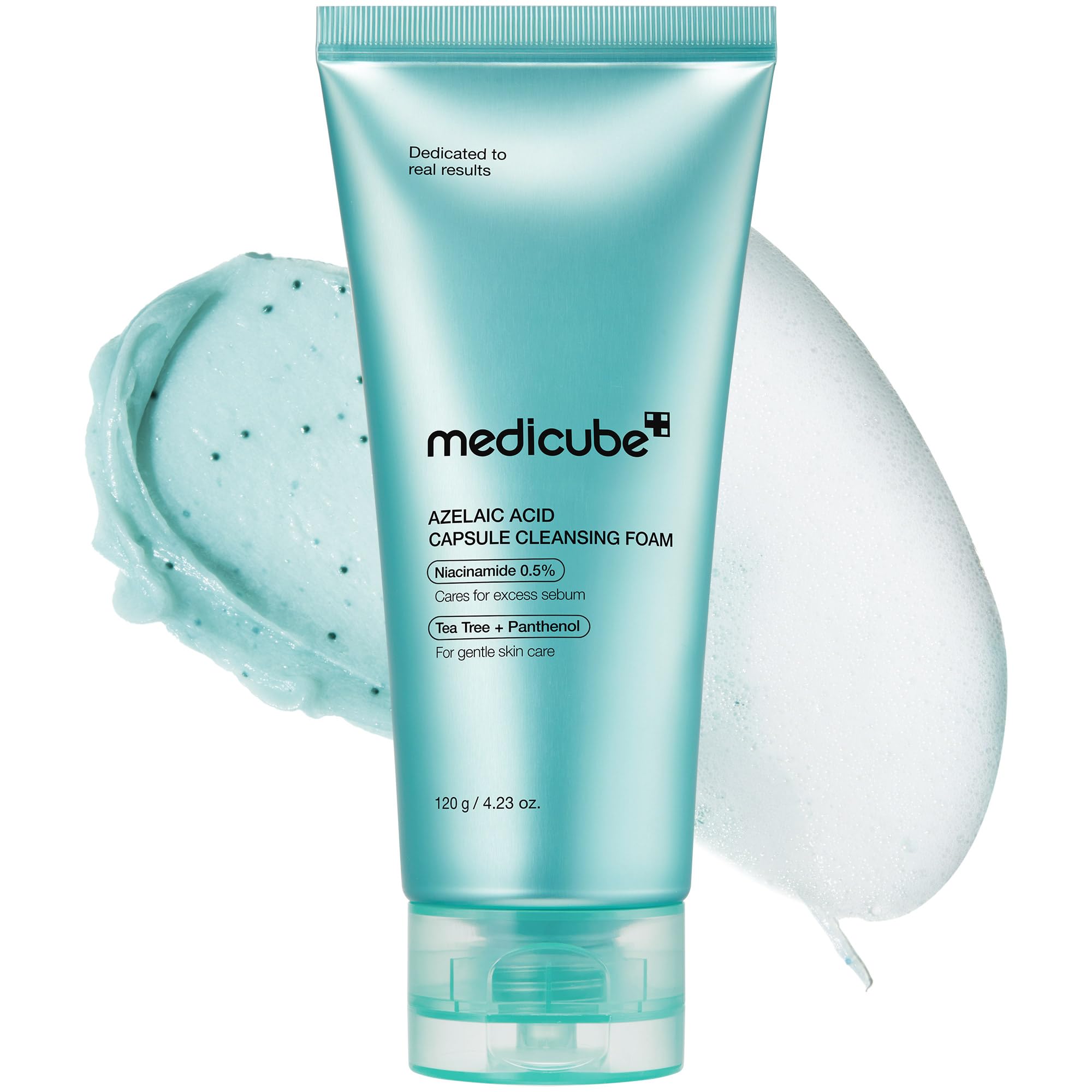 medicube Facial Cleanser Zero Pore Capsule Cleansing Foam | Daily Gentle Cleanser for Skin Texture, Blackhead & Pore Care | AHA, BHA & PHA for Deep Cleansing | Korean Skincare, 4.23 oz