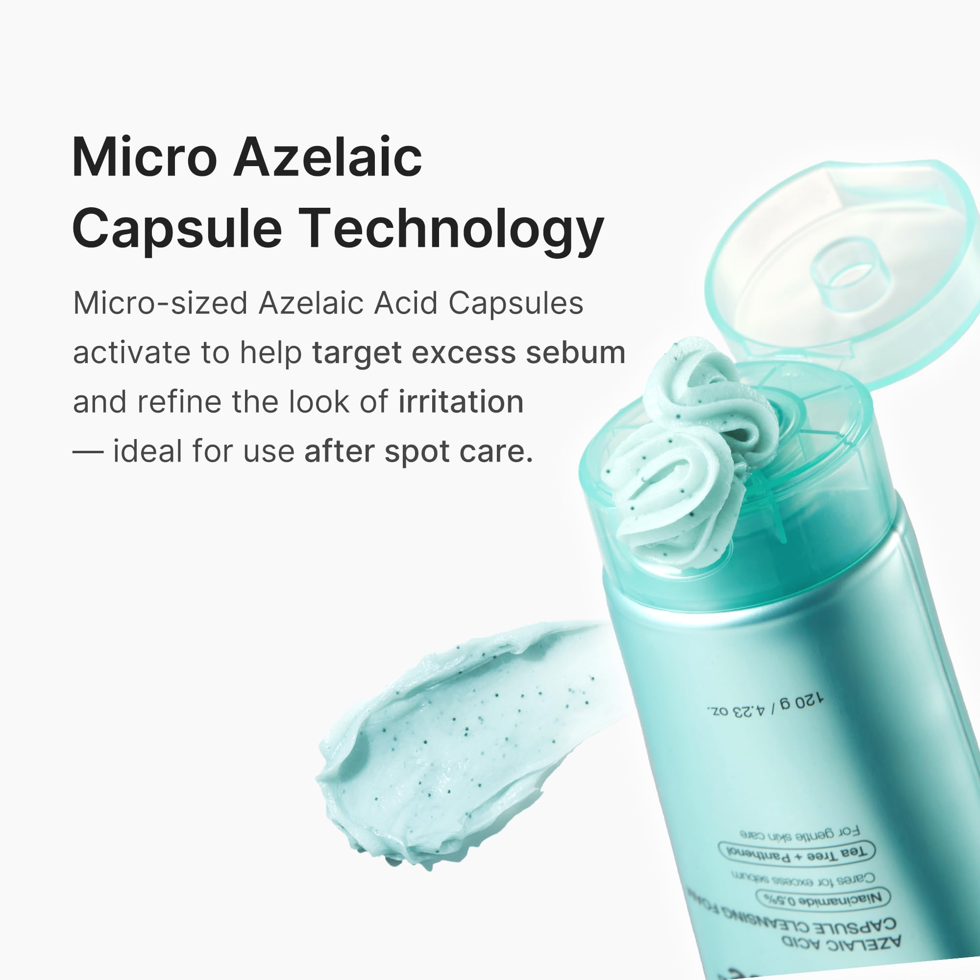 medicube Facial Cleanser Zero Pore Capsule Cleansing Foam | Daily Gentle Cleanser for Skin Texture, Blackhead & Pore Care | AHA, BHA & PHA for Deep Cleansing | Korean Skincare, 4.23 oz